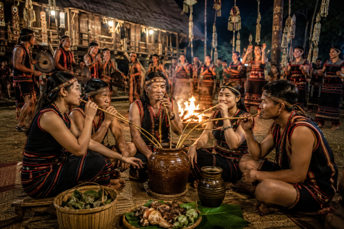 Rượu Cần Tây Nguyên
