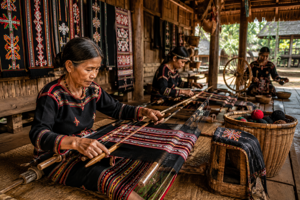 Nghề Dệt Thổ Cẩm Ê Đê
