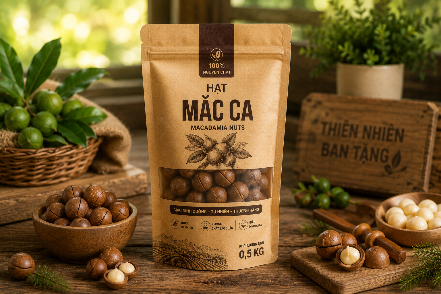 hạt mắc ca cỡ nhỏ