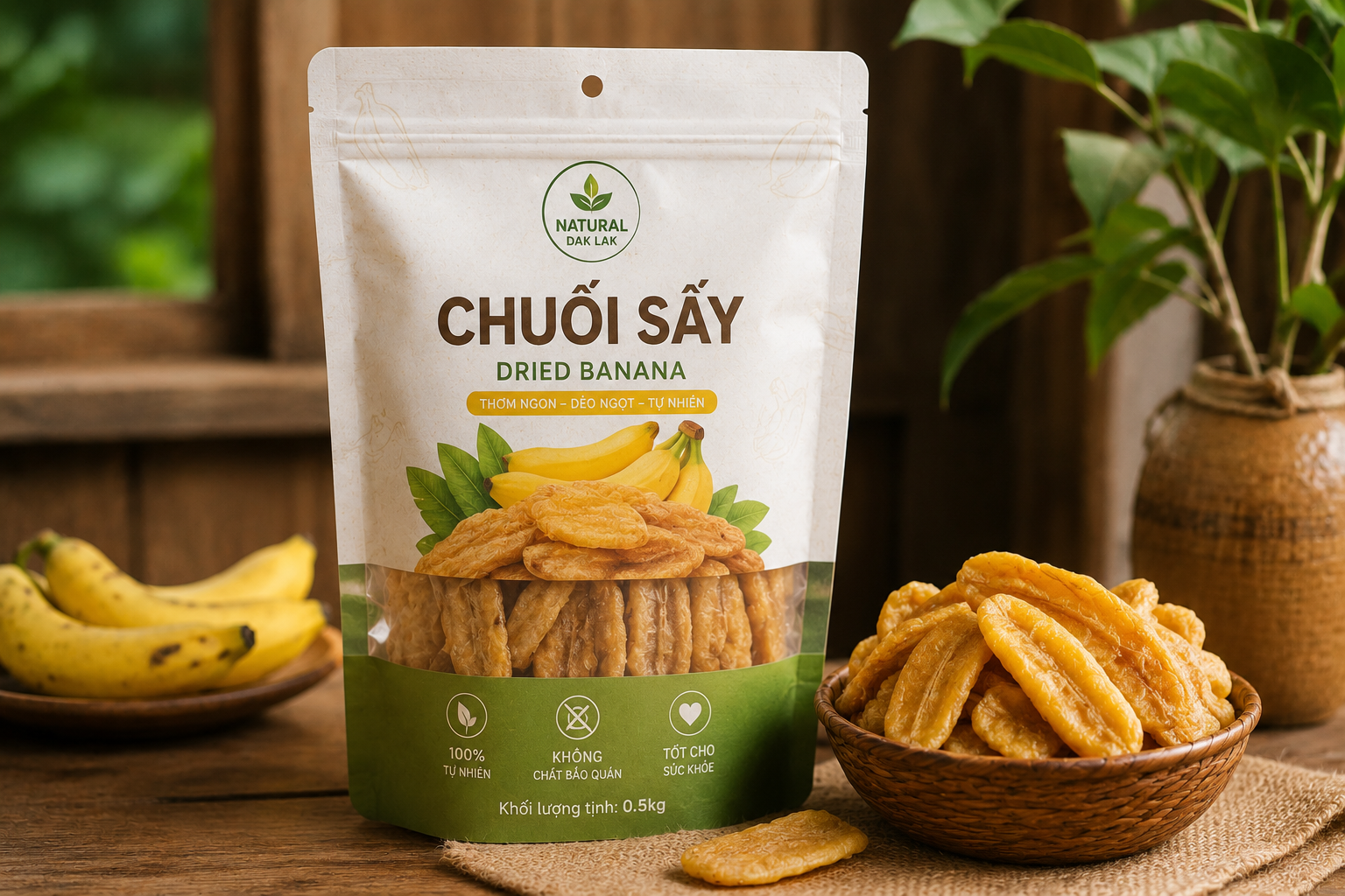 chuối sấy loại nhỏ