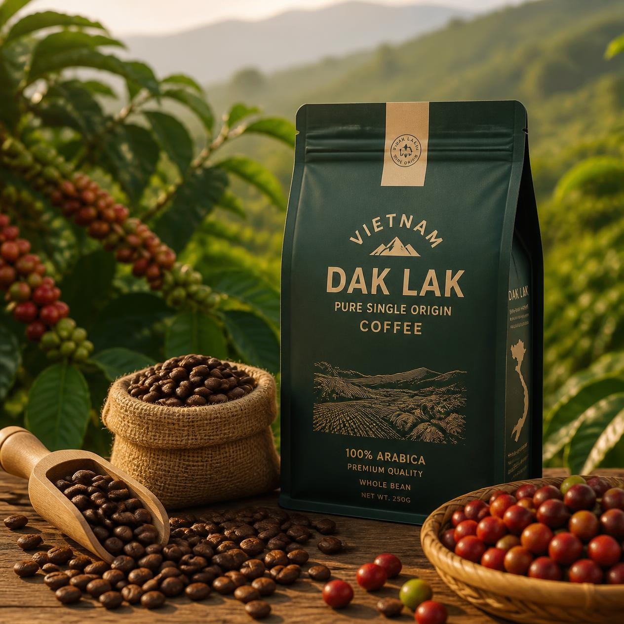 cà phê Single Origin Đắk Lắk